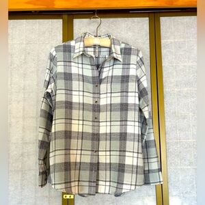 Kuhl Kamila Flannel in Arctic Plaid Shirt, Women’s Medium